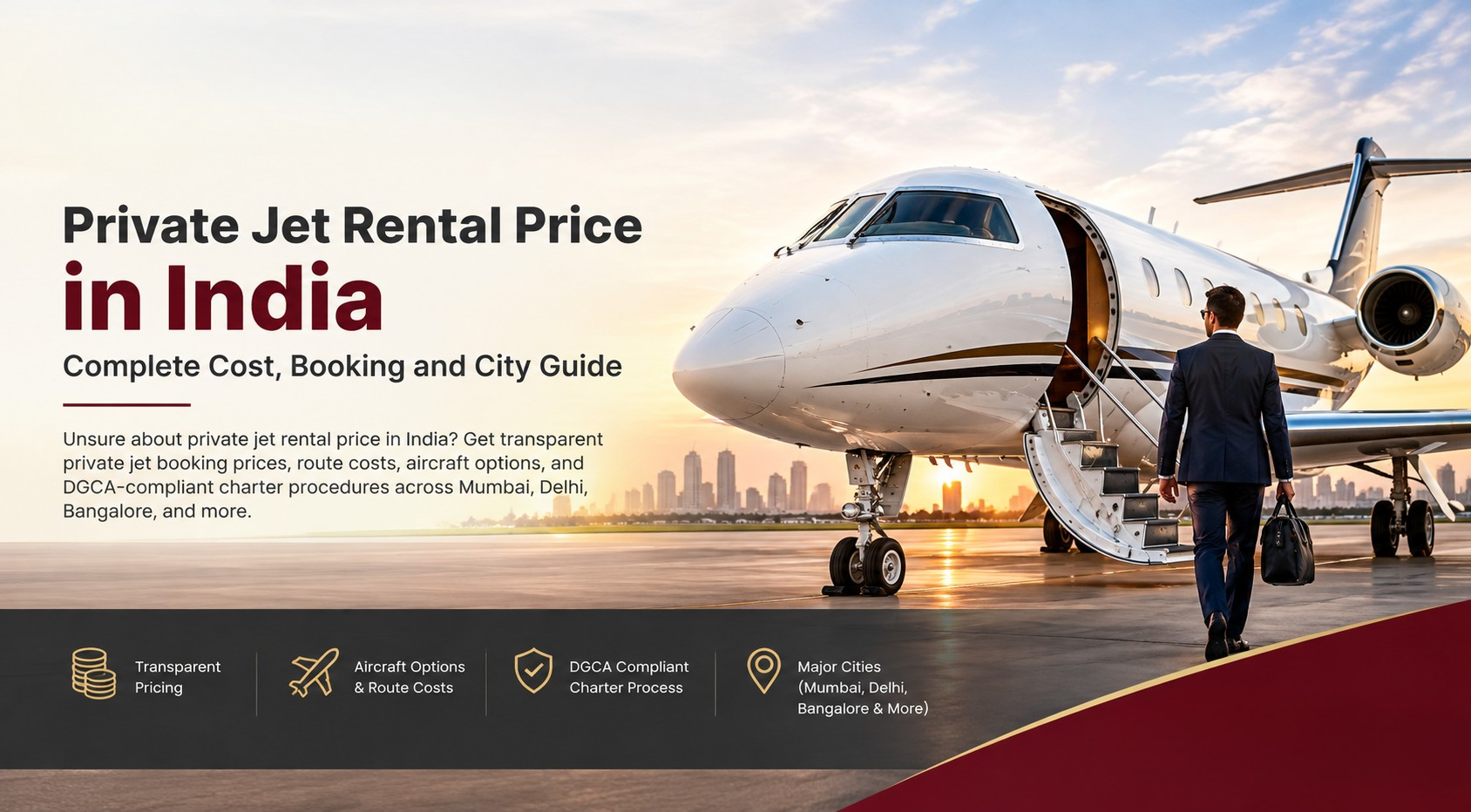 Private Jet Rental Price in India - Complete Cost, Booking and City Guide